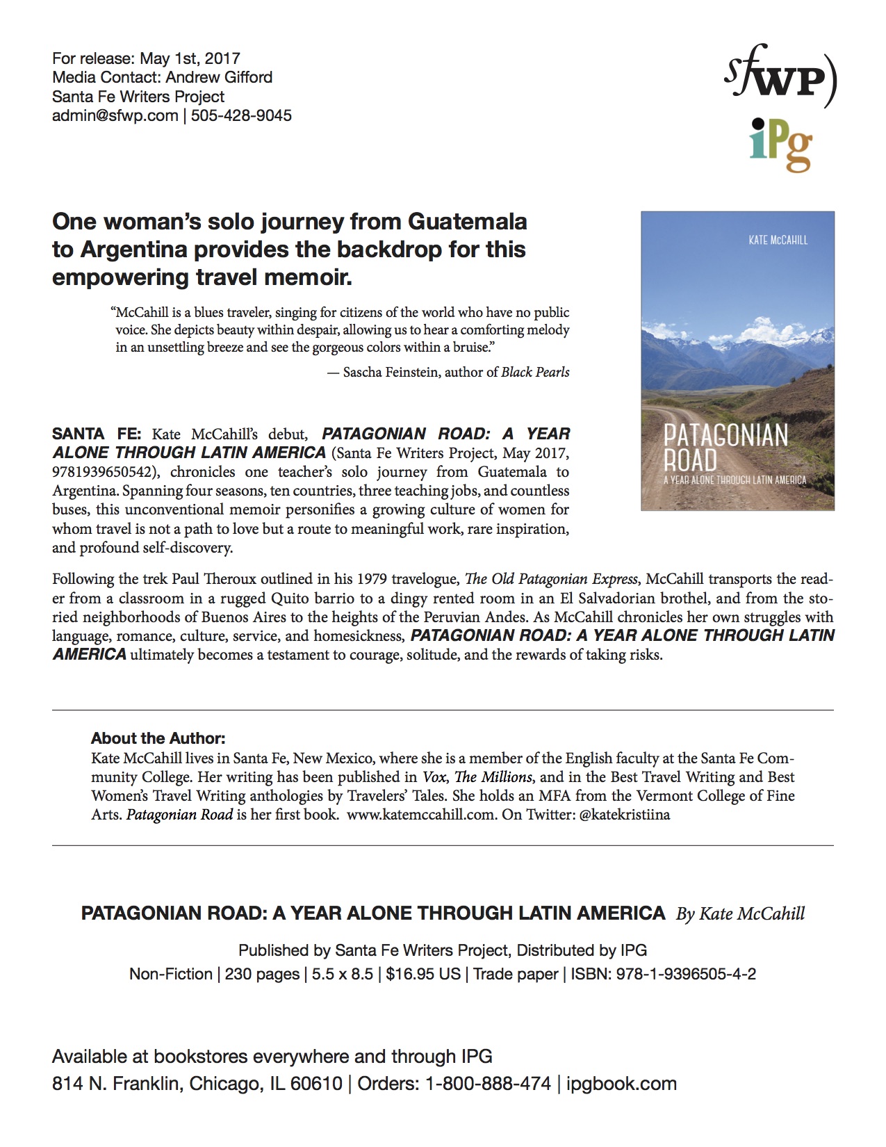 It’s Official: Announcing PATAGONIAN ROAD